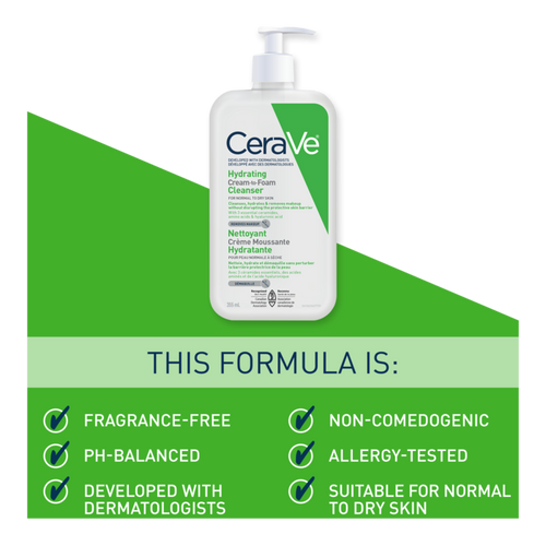 CERAVE - Hydrating Cream-to-Foam Cleanser - Image 3