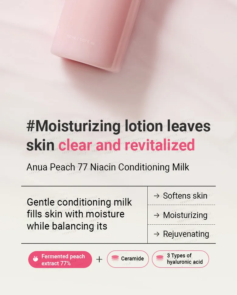 ANUA - Peach 77 Niacin Conditioning Milk - Image 9